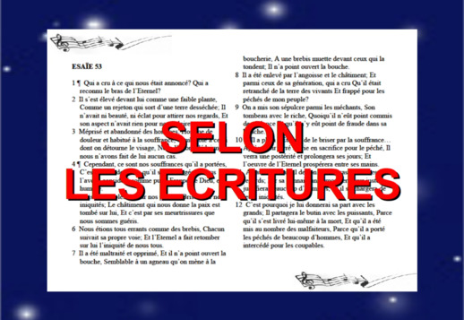 Chant de Pâques 2023 : selon les Ecritures
