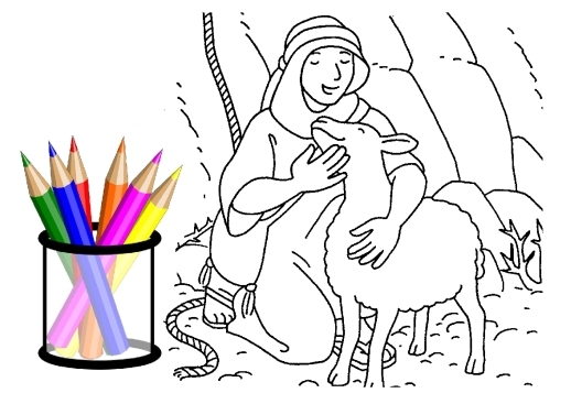 Coloriage - Dieu t'aime Vorschau