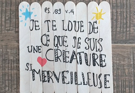 Puzzle en bois avec verset biblique Vorschau