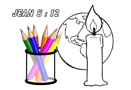 Coloriage : « Jésus est la lumière du monde » Vorschau