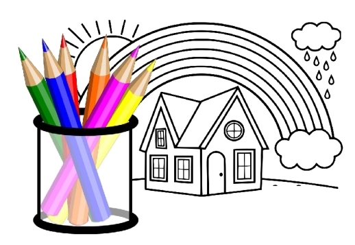 Coloriage Arc-en-ciel Vorschau