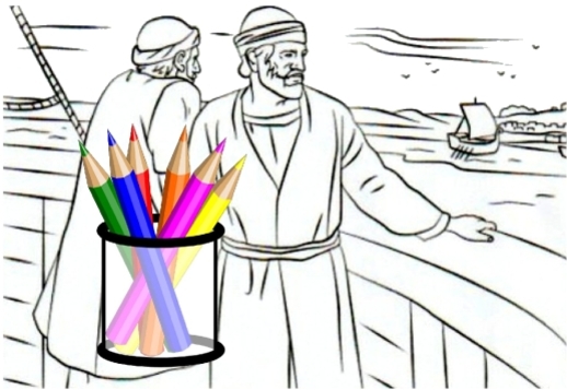 Coloriage : 1er voyage de Paul Vorschau