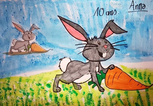 Dessin de lapin par Anna