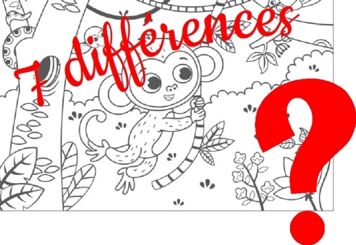 7 différences - Le petit singe Vorschau