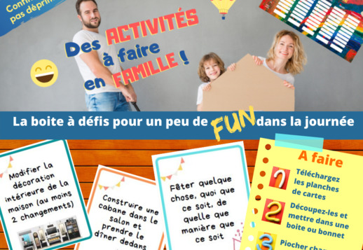 Cartes d'activités en famille