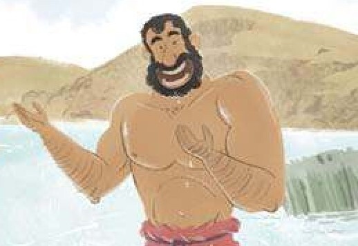 Coloriage : Naaman se baigne dans le Jourdain Vorschau