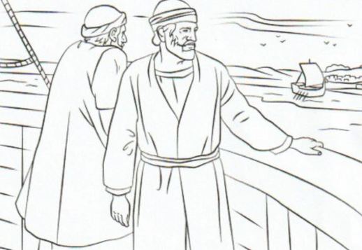Coloriage : 1er voyage de Paul Vorschau