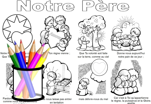 Coloriage Notre Père Vorschau